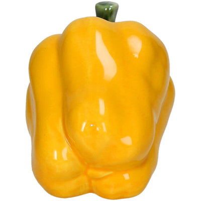 Pieza Decorativa (Amarillo) Modelo Pimiento De Cerámica