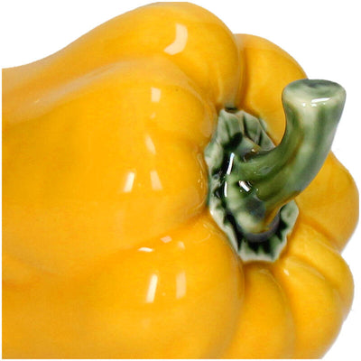 Pieza Decorativa (Amarillo) Modelo Pimiento De Cerámica
