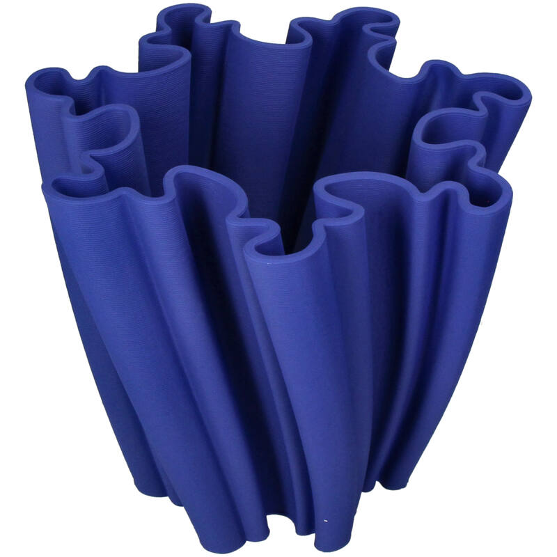 Florero (Azúl) Decorativo De Cerámica