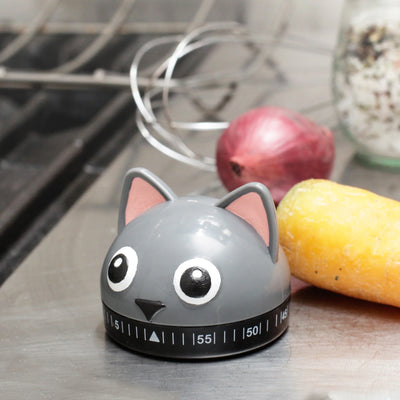 Timer De Cocina Modelo Gato De Plástico