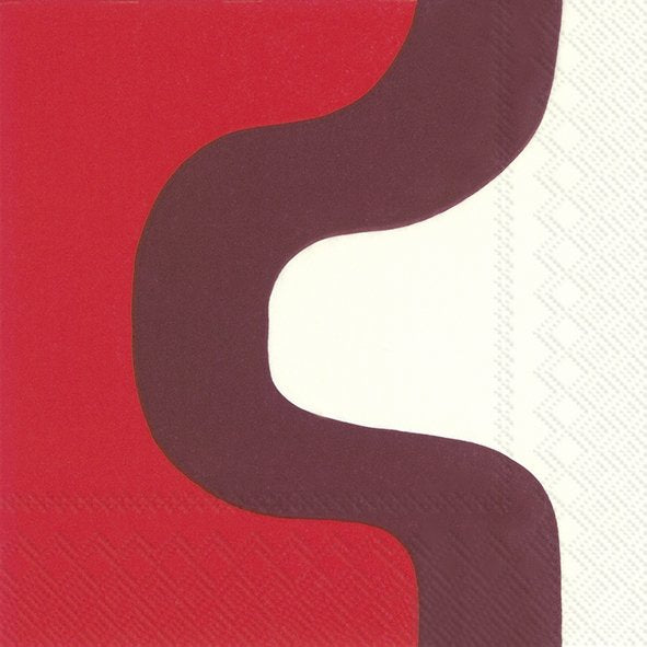 Set De 20 Servilletas (Rojo Oscuro) De Papel