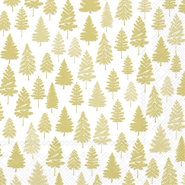 Set De 20 Servilletas (Small Pines) De Papel