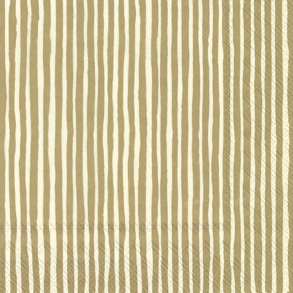 Set De 20 Servilletas (Lineas Doradas) De Papel