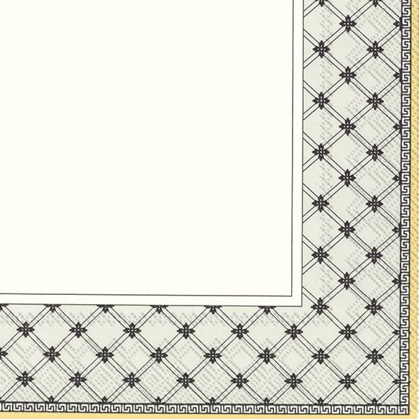Set De 20 Servilletas (Diseño Gris) De Papel