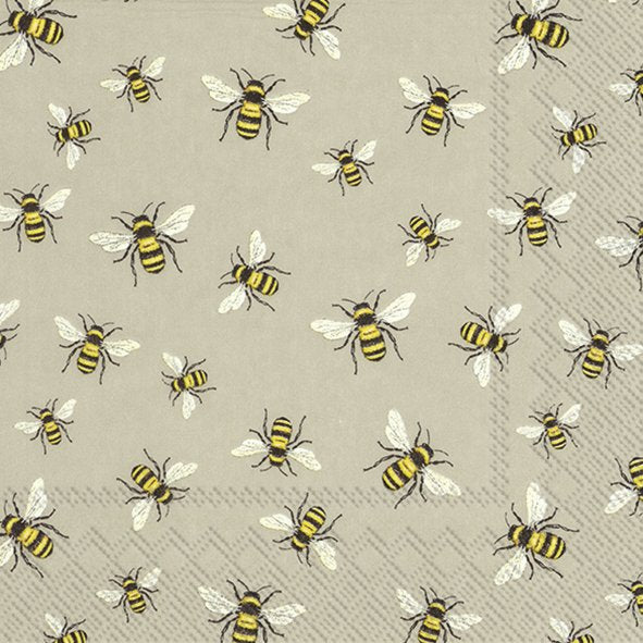 Set De 20 Servilletas (Abejas) De Papel