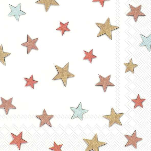 Set De 20 Servilletas (Estrellas) De Papel