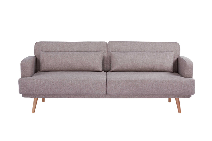 Sofá Cama Tapiz (Marrón Claro) Estructura De Madera