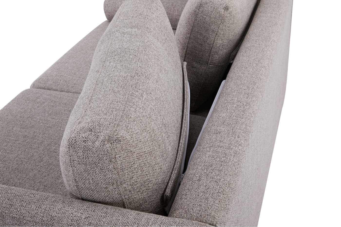 Sofá Cama Tapiz (Gris) Estructura De Madera