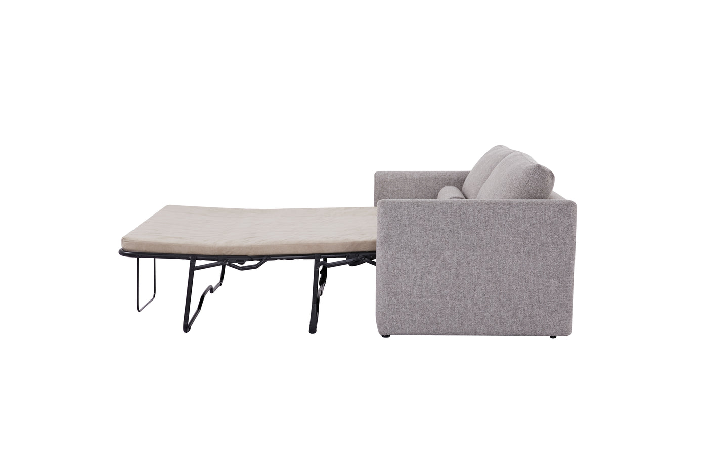 Sofá Cama Tapiz (Gris) Estructura De Madera