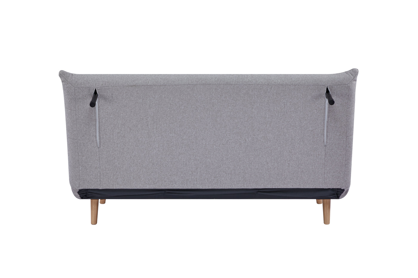 Sofá Cama 2 Cps Tapiz (Gris Claro) Con Patas De Madera