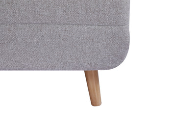 Sofá Cama 2 Cps Tapiz (Gris Claro) Con Patas De Madera