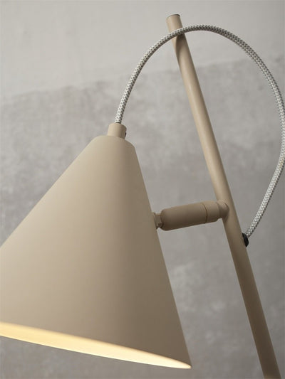 Lámpara De Mesa (Gris) De Metal