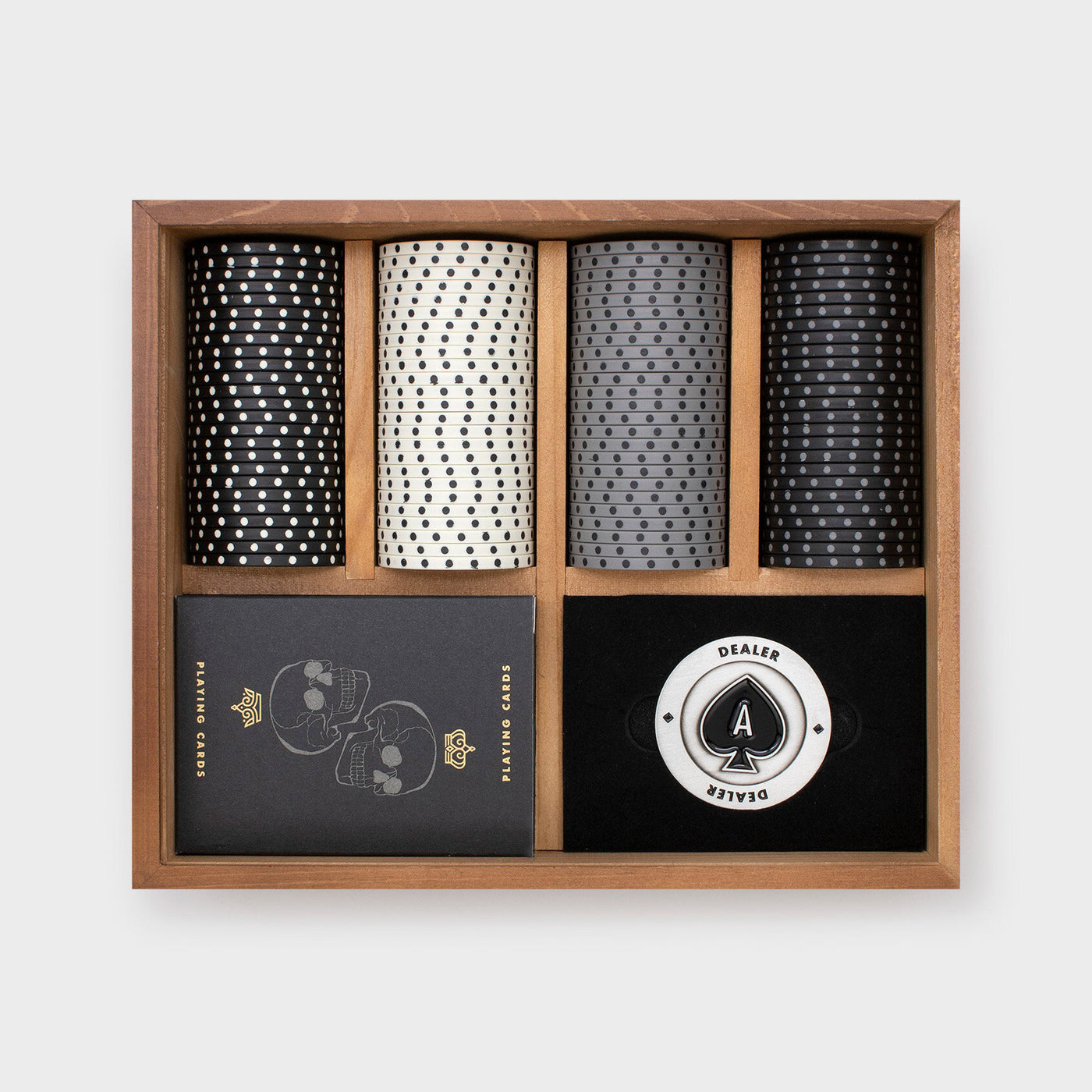 Set De Poker De Metal, Madera, Cartón Y Plástico