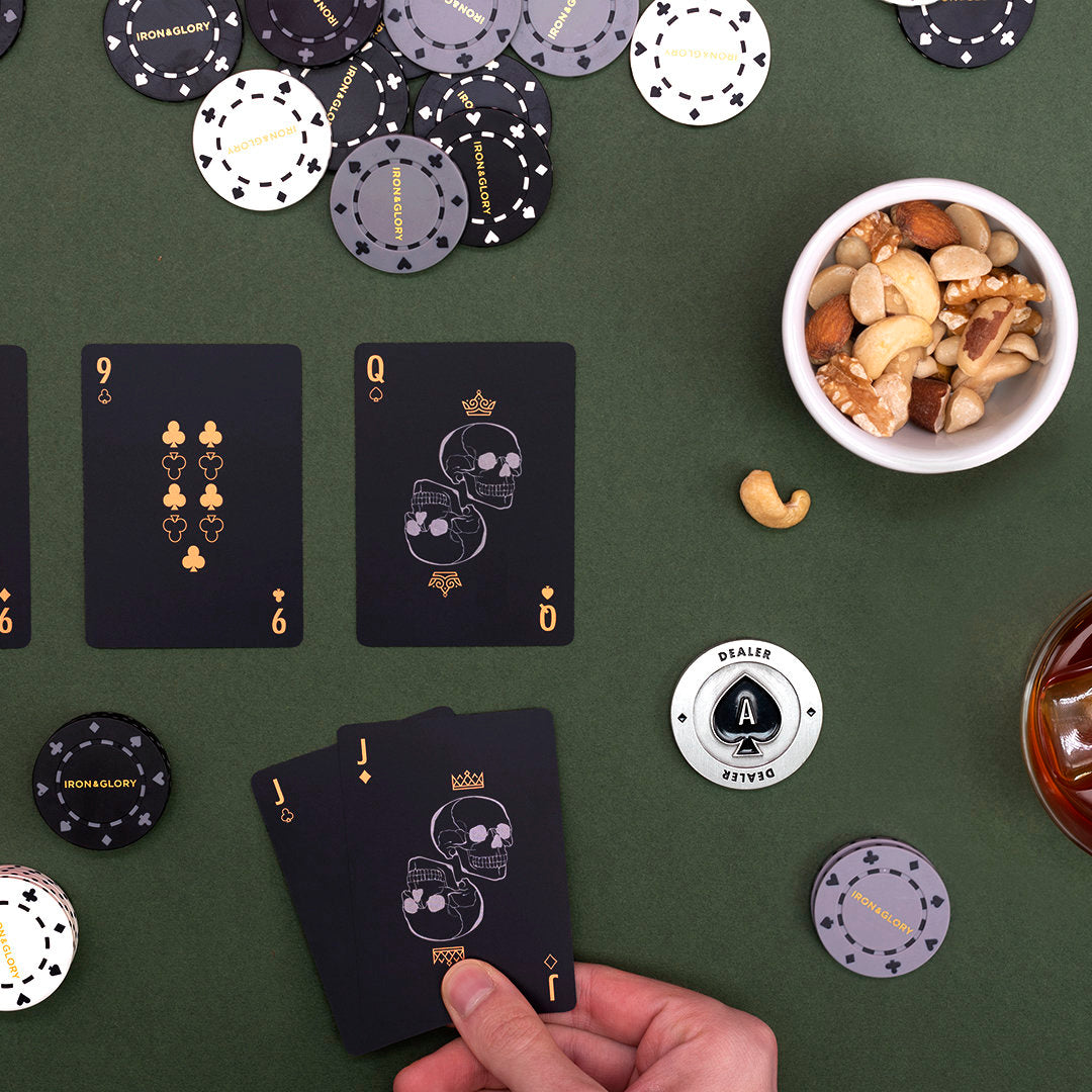 Set De Poker De Metal, Madera, Cartón Y Plástico