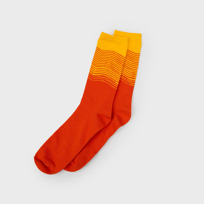 Vaso Tequila De Vidrio Con Par De Calcetines (Naranja) De Algodón