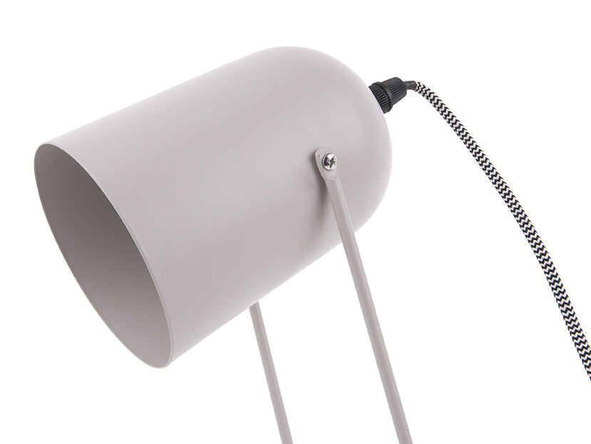 Lámpara De Mesa (Gris Claro) De Metal