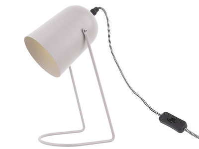 Lámpara De Mesa (Gris Claro) De Metal