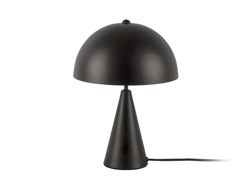 Lámpara (Negra) De Mesa Oval De Metal