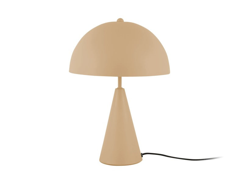 Lámpara (Marrón Claro) De Mesa Oval De Metal