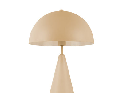 Lámpara (Marrón Claro) De Mesa Oval De Metal