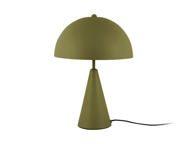 Lámpara (Verde) De Mesa Oval De Metal