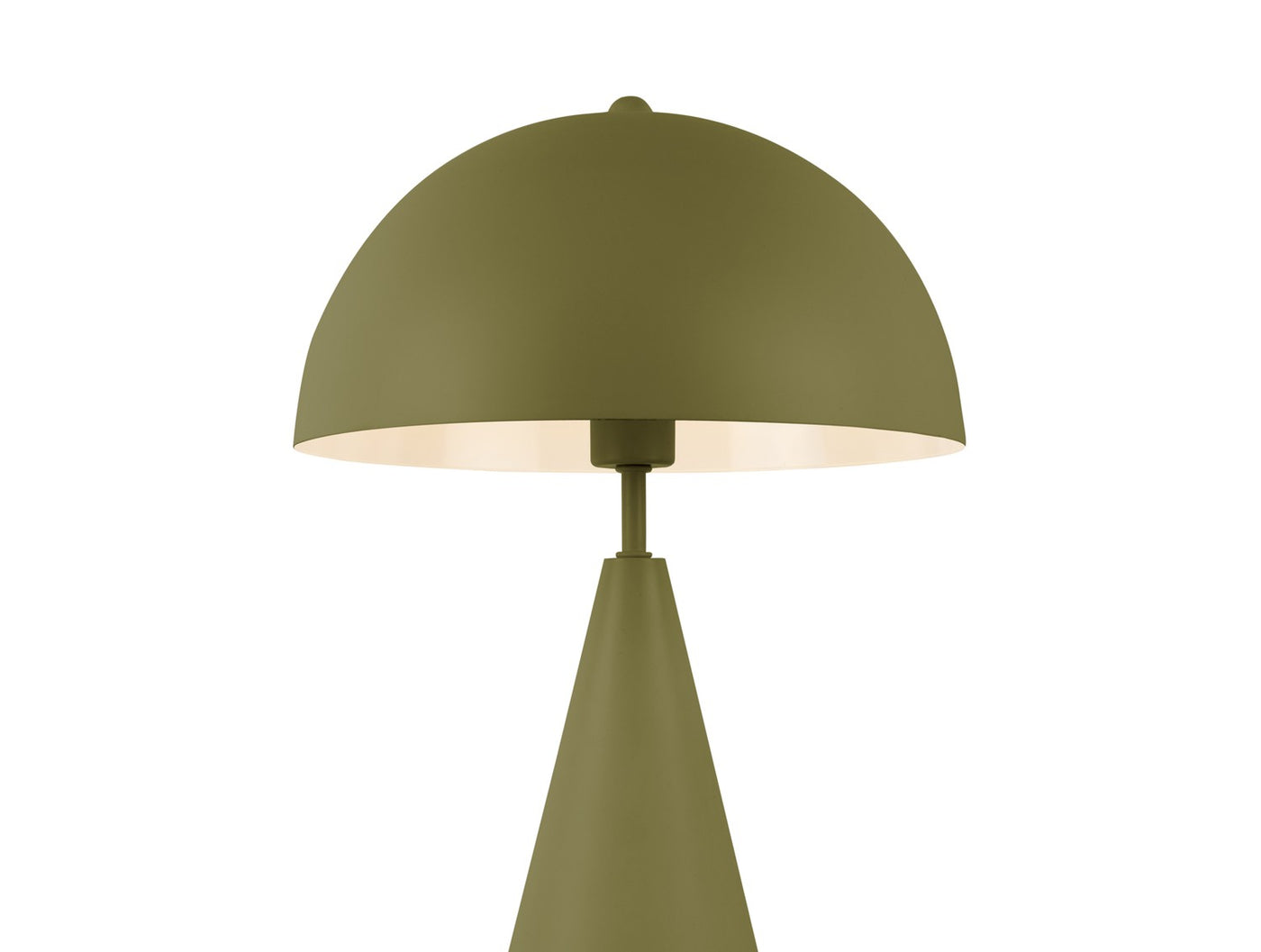 Lámpara (Verde) De Mesa Oval De Metal