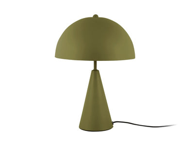 Lámpara (Verde) De Mesa Oval De Metal