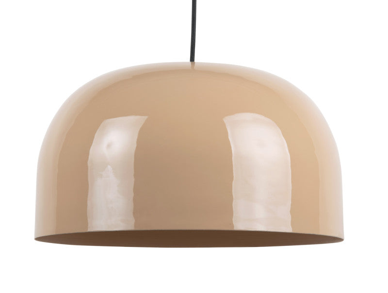 Lámpara De Techo (Beige) Enamel Brillante De Metal