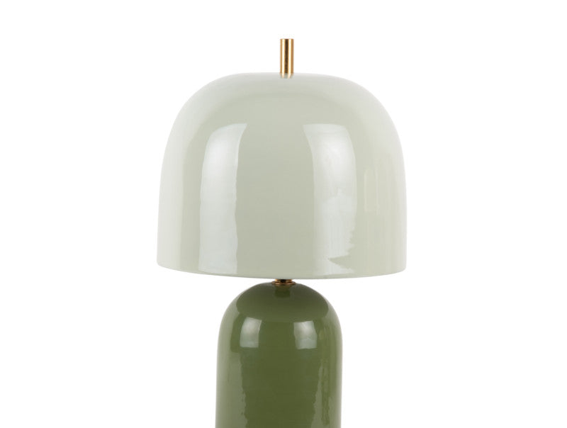 Lámpara De Mesa (Verde) Enamel De Metal