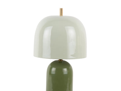 Lámpara De Mesa (Verde) Enamel De Metal