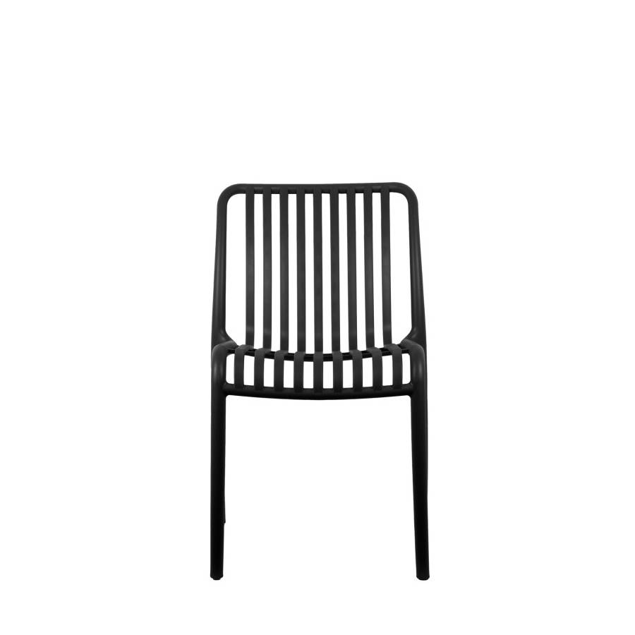 Silla De Comedor (Negro) De Plástico