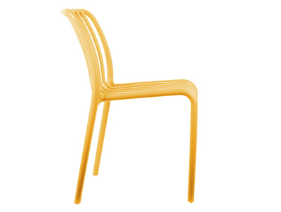 Silla De Comedor (Amarillo) De Plástico