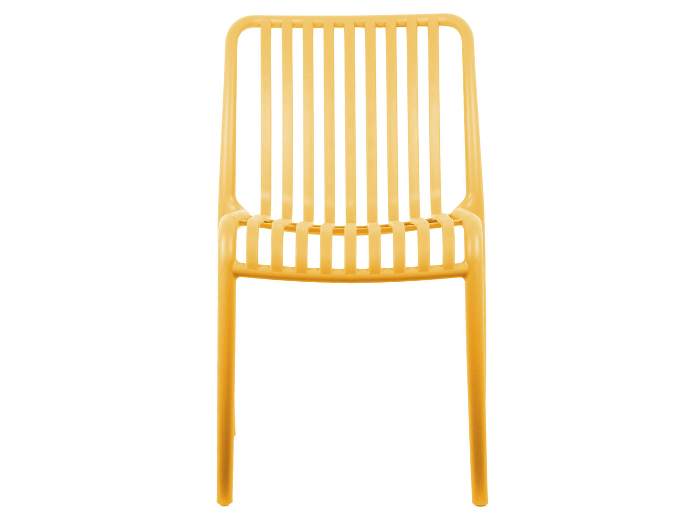 Silla De Comedor (Amarillo) De Plástico