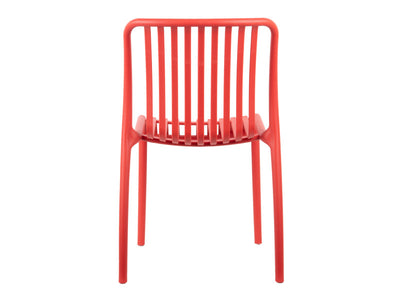Silla De Comedor (Rojo) De Plástico