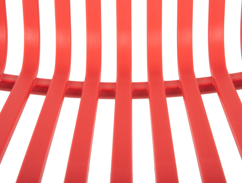 Silla De Comedor (Rojo) De Plástico