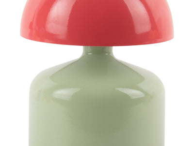 Lámpara De Mesa (Verde/Rojo) Led De Metal