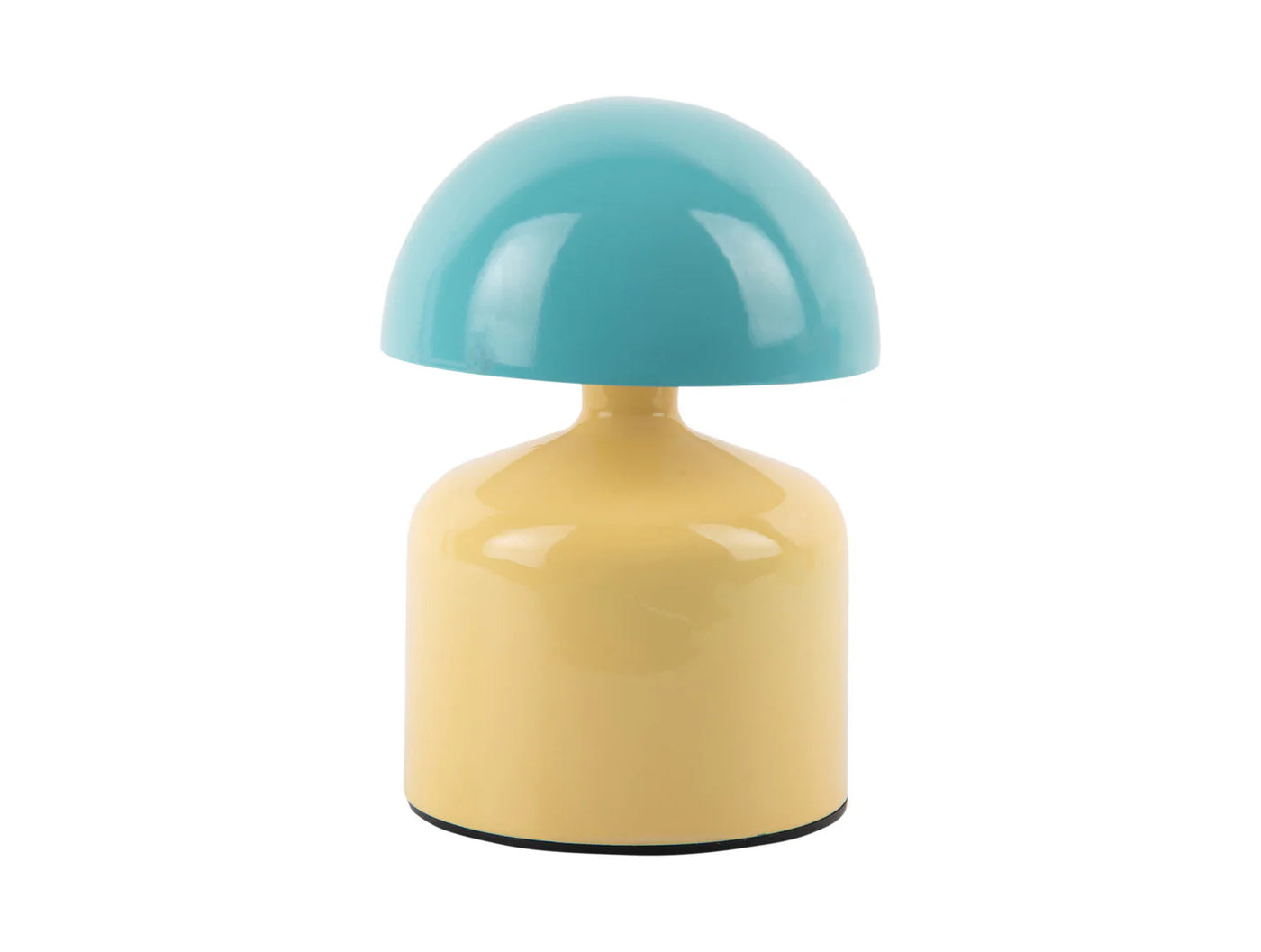 Lámpara De Mesa (Amarillo/Turquesa) Led De Metal