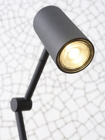 Lámpara De Mesa Led (Negra) De Metal