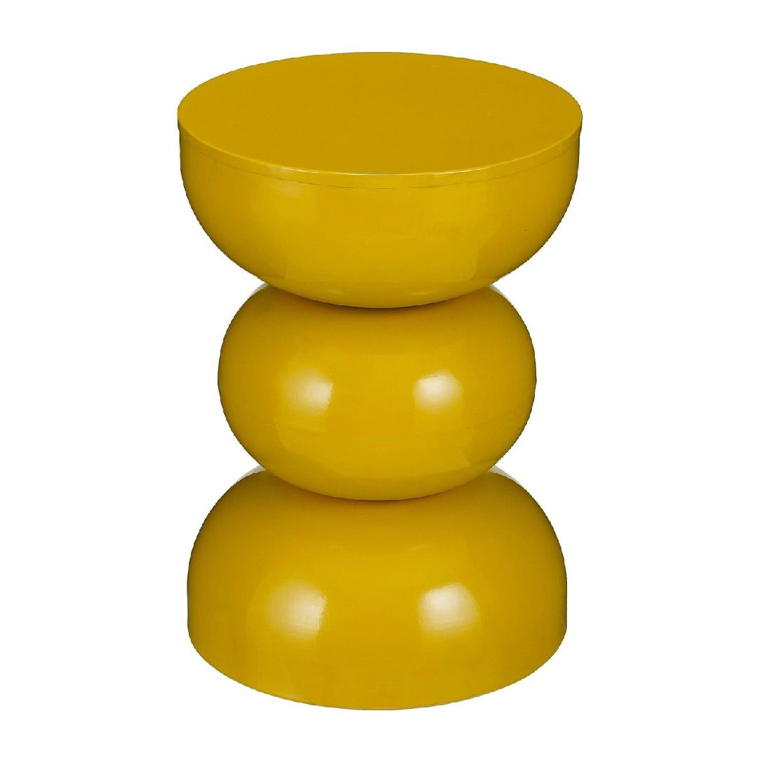 Mesa Lateral (Amarillo) De Metal