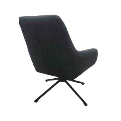 Silla Giratoria Tapiz (Gris Oscuro) Estructura De Metal