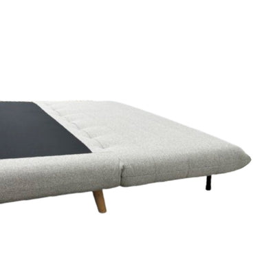 Sofá Cama 2 Cps Tapiz (Gris Claro) Con Patas De Madera