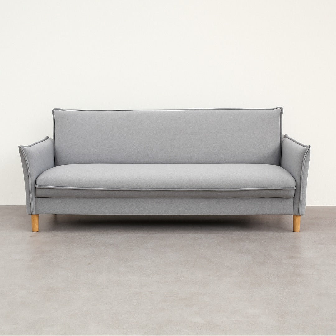 Sofá Cama Tapiz (Gris Claro) Con Compartimento Estructura De Madera