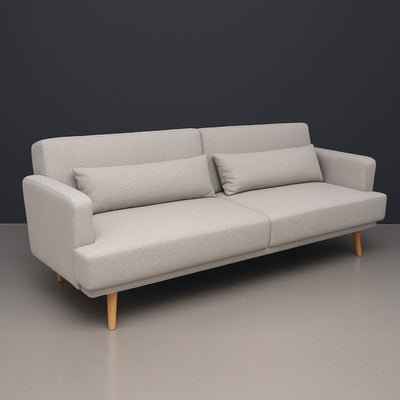 Sofá Cama Tapiz (Beige) Estructura De Madera