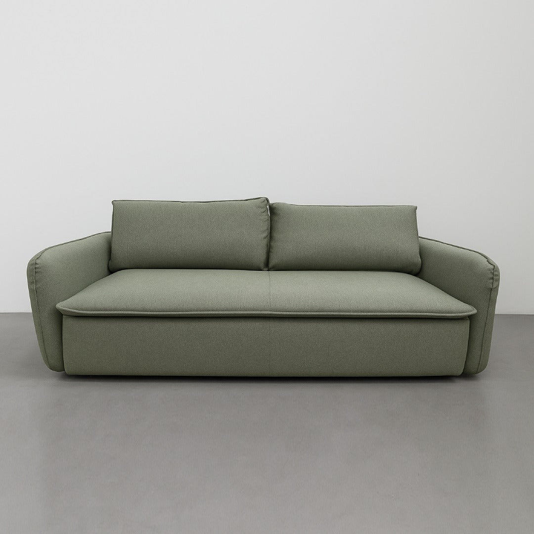 Sofá Cama 3 Cps Tapiz G8230 Estructura De Madera
