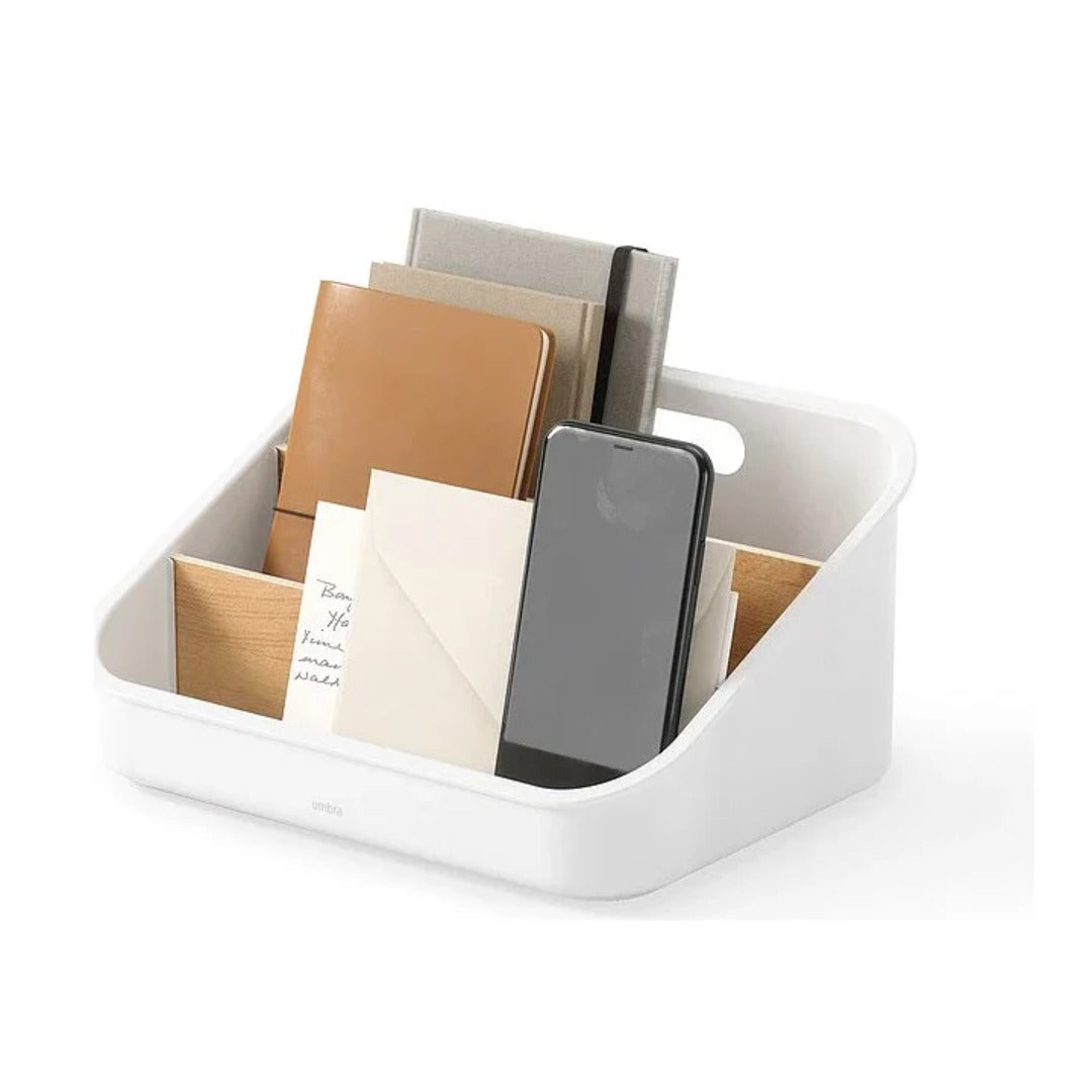 Organizador De Cocina O Accesorios (Blanco) De Plástico