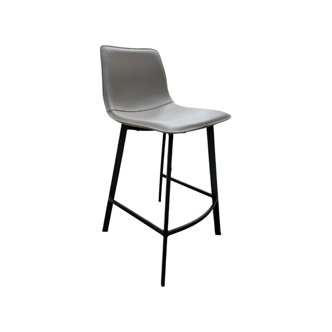 Silla Para Bar Tapiz (Gris) Estructura De Metal