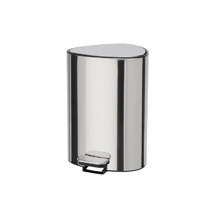 Papelera Con Pedal (Plateado) 5 Ltr De Acero