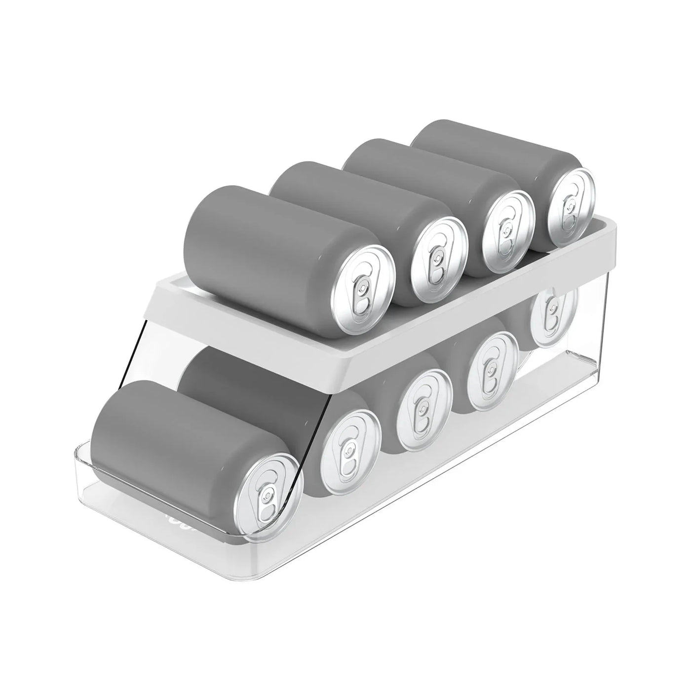 Contenedor Organizador De Latas (Blanco) De Plástico