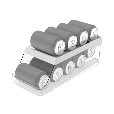 Contenedor Organizador De Latas (Blanco) De Plástico