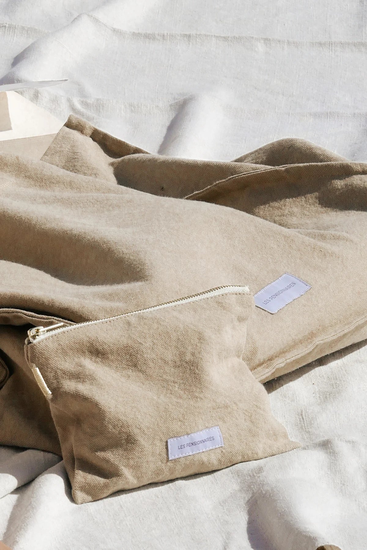 Sobre (Beige) Con Cierre De Algodón